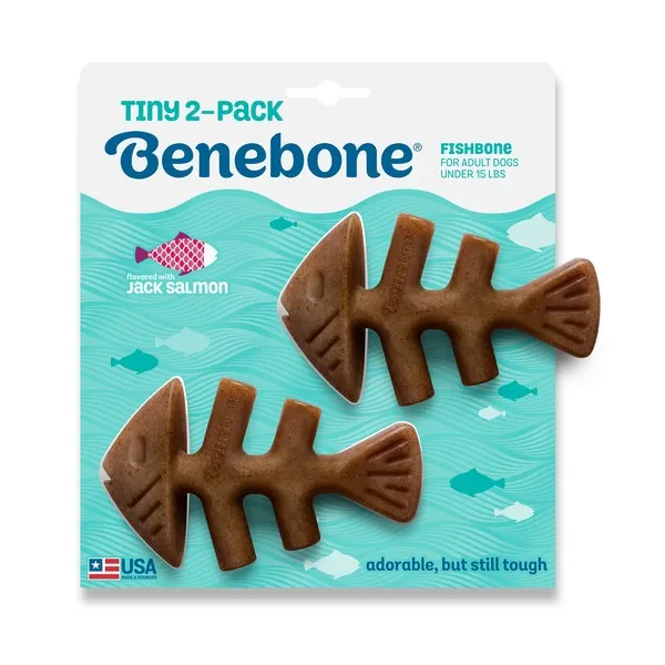 1ea Benebone Fishbone Tiny 2 Pack - Health/First Aid
